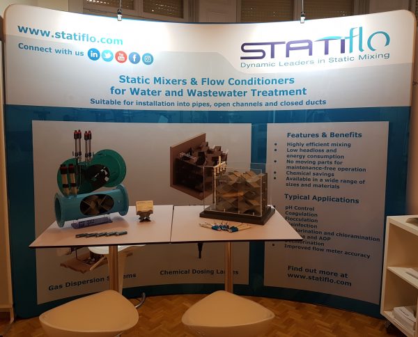 Statiflo's exhibition stand at the IOA EA3 Conference in Lausanne.